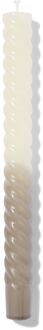 Hema Lange huishoudkaars Ø2.2x22 gedraaid ivoor-grijs (grijs)