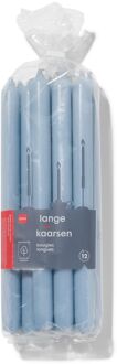 Hema Lange huishoudkaarsen Ø2.2x29 - 12 stuks lichtblauw (lichtblauw)
