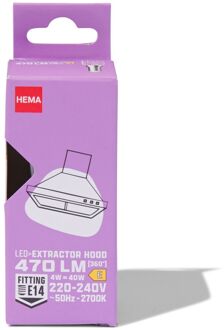 Hema Led afzuigkap clear E14 4W 470lm