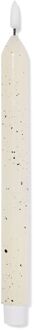 Hema Led-dinerkaars ⌀2.3x29cm glad spikkel ivoor (ivoor)