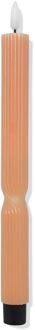 Hema Led huishoudkaars ⌀2.3x29cm ribbel naturel (naturel)