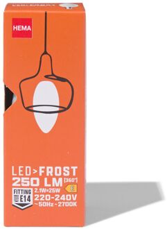 Hema Led Kaars Glass Frost E14 2.5W 250lm