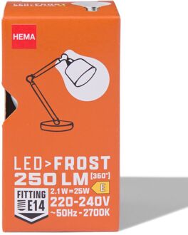 Hema Led kogel frost E14 4.2W 250lm