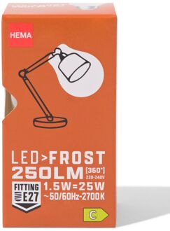 Hema Led kogel frost E27 1.5W 250lm
