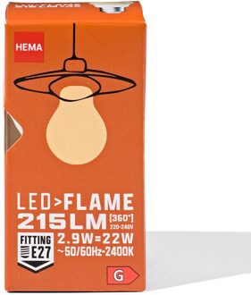 Hema Led kogel smd flame E27 3.5W 215lm