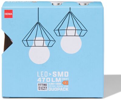 Hema Led peer smd E27 2.9W 470lm - 2 stuks