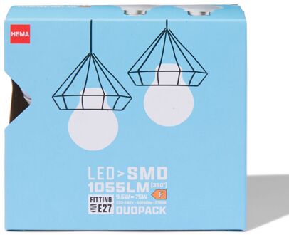 Hema Led peer smd E27 9.6W 1055lm - 2 stuks