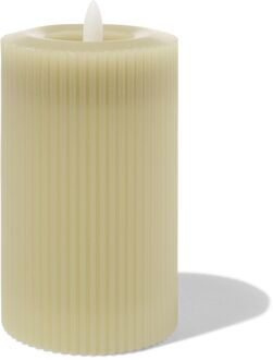 Hema LED ribbel kaars met wax Ø7.5x12.5 lichtgroen (lichtgroen)