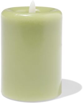 Hema Led-stompkaars ⌀7.5x10cm glad groen (groen)