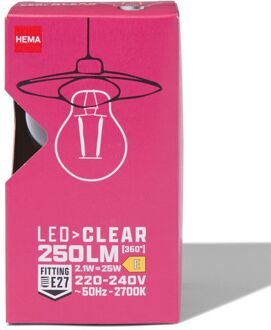 Hema Ledlamp peer clear E27 1.5W 250lm