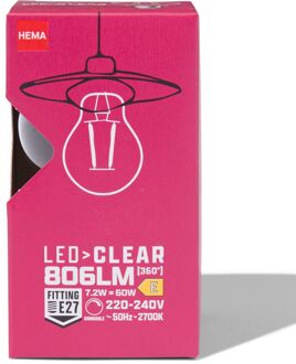 Hema Ledlamp peervorm dimbaar 2700K E27 wit