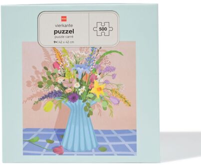 Hema Legpuzzel 13.6x10.5cm 500 stukjes bloemenvaas