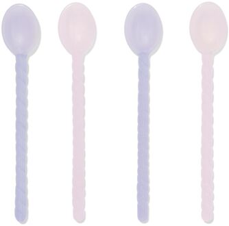Hema Lepeltjes glas pastel - 4 stuks