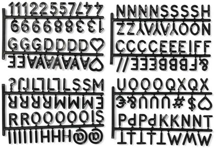 Hema Letters voor letterbord krat zwart (zwart)