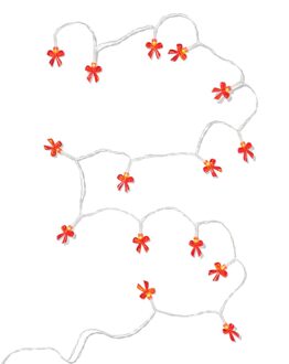 Hema Lichtsnoer 1.8m met 15 lampjes strikjes voor binnen