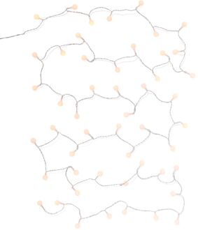 Hema Lichtsnoer 5.1m met 50 LED lampjes balletjes voor binnen (wit)