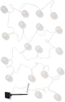 Hema Lichtsnoer 8.95m met 18 led-lampions wit voor binnen en buiten