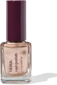 Hema Long lasting nagellak 004 rose gold glitz