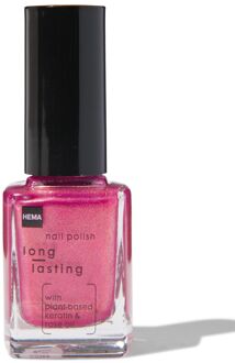 Hema Long lasting nagellak 908 pink sunrise (donkerroze)