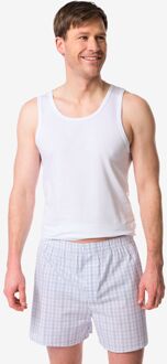 Hema Losse herenboxer ruiten gebroken wit (gebroken wit) - S