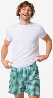 Hema Losse herenboxer ruiten groen (groen)