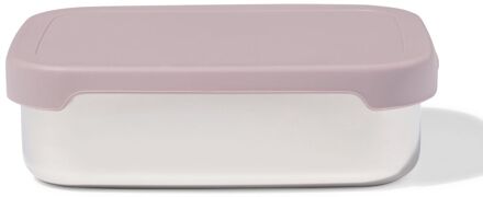 Hema Lunchbox 14.3x18.9x5.8cm rvs donkerroze (donkerroze)