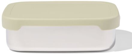 Hema Lunchbox 14.3x18.9x5.8cm rvs groen (groen)