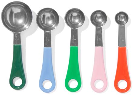 Hema Maatlepels rvs kleurrijk - 5 stuks