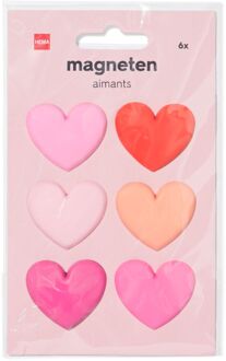Hema Magneten 3.5cm hart - 6 stuks