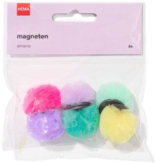 Hema Magneten pompon - 6 stuks