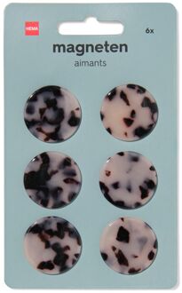 Hema Magneten tortoise - 6 stuks (bruin)