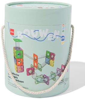 Hema Magnetische bouwtegels met knikkerbaan 52-delig