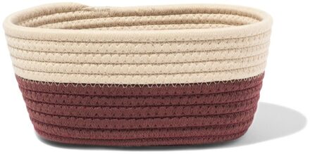 Hema Mand 23x11cm touw beige-bruin