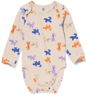 Hema Meegroeiromper ecovero™ hondjes gebroken wit (gebroken wit) - 74/80