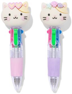 Hema Meerkleurenpen kat - 2 stuks