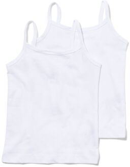 Hema Meisjeshemden - 2 stuks wit (wit) - 122/128