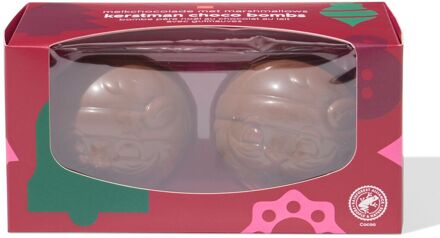 Hema Melkchocolade choco bombs Kerstman met marshmallows - 2 stuks
