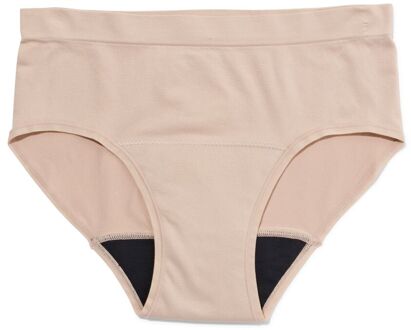 Hema Menstruatiehipster naadloos lichte absorptie beige (beige) - S