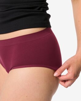 Hema Menstruatiehipster naadloos lichte absorptie bordeauxrood (bordeauxrood) - S