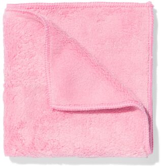 Hema Microvezel fleece stofdoek 32x32 roze