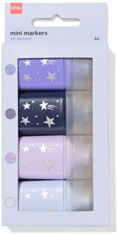 Hema Mini markers - 4 stuks (multi)