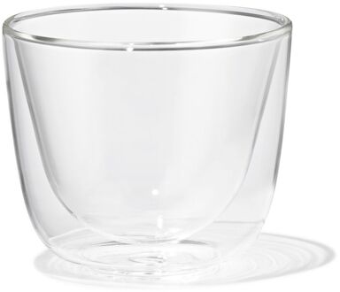 Hema Mok 180ml borosilicaatglas dubbelwandig (transparant)