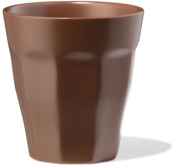 Hema Mok 250ml Mirabeau aardewerk mat donkerbruin (donkerbruin)