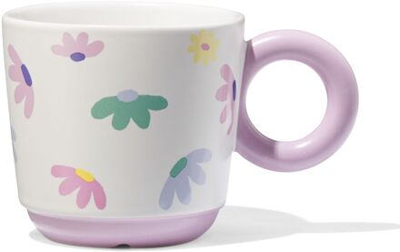 Hema Mok 280ml aardewerk bloem