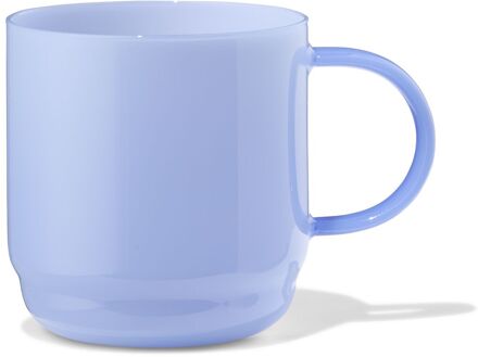 Hema Mok 400ml borosilicaatglas ondoorzichtig stapelbaar (blauw)
