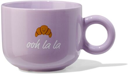 Hema Mok 480ml croissant 'ooh la la' lila