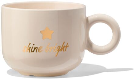 Hema Mok 480ml ster 'shine bright' beige