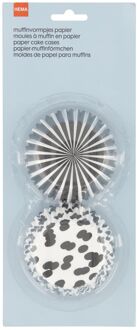 Hema Muffinvormpjes - 150 stuks (grijs)