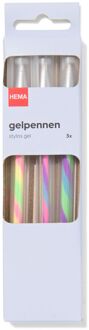 Hema Multi gelpen - 3 stuks (multi)