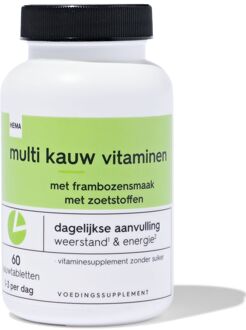 Hema Multivitamine kauwtabletten 60 stuks